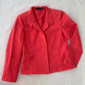 Linda Allard Ellen Tracy Pink Coral Blazer